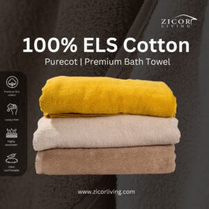 Purecot | Premium Bath Towel (100% ELS Cotton)