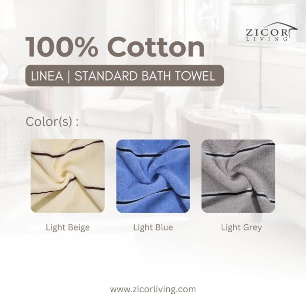 Linea | Standard Bath Towel (100% Cotton) - Image 2