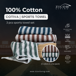 Cotiva | Sports Towel (100% Cotton) Set